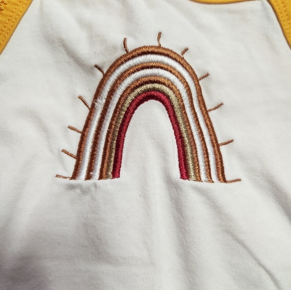 Baby girl Rainbow onsie size 6-12 months - Picture 2 of 7